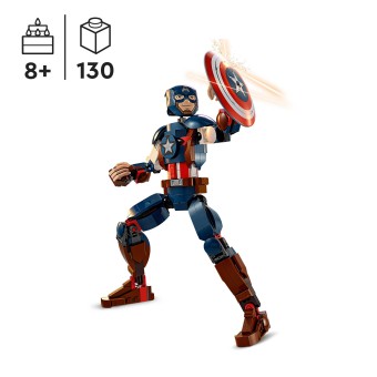 LEGO Marvel - Figurka Kapitana Ameryki do zbudowania 76258