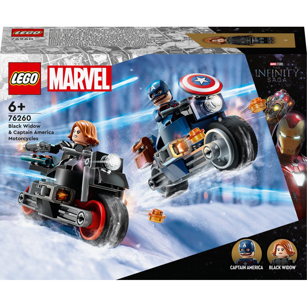 LEGO Marvel - Motocykle Czarnej Wdowy i Kapitana Ameryki 76260