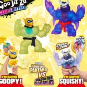 Goo Jit Zu Goo Shifters - Rozciągliwe figurki Pantaro vs Scorpius 2pack Crush the core GOJ41407