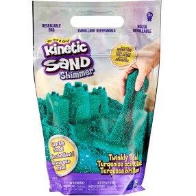 Kinetic Sand - Piasek kinetyczny turkusowy z brokatem 907g 20126556