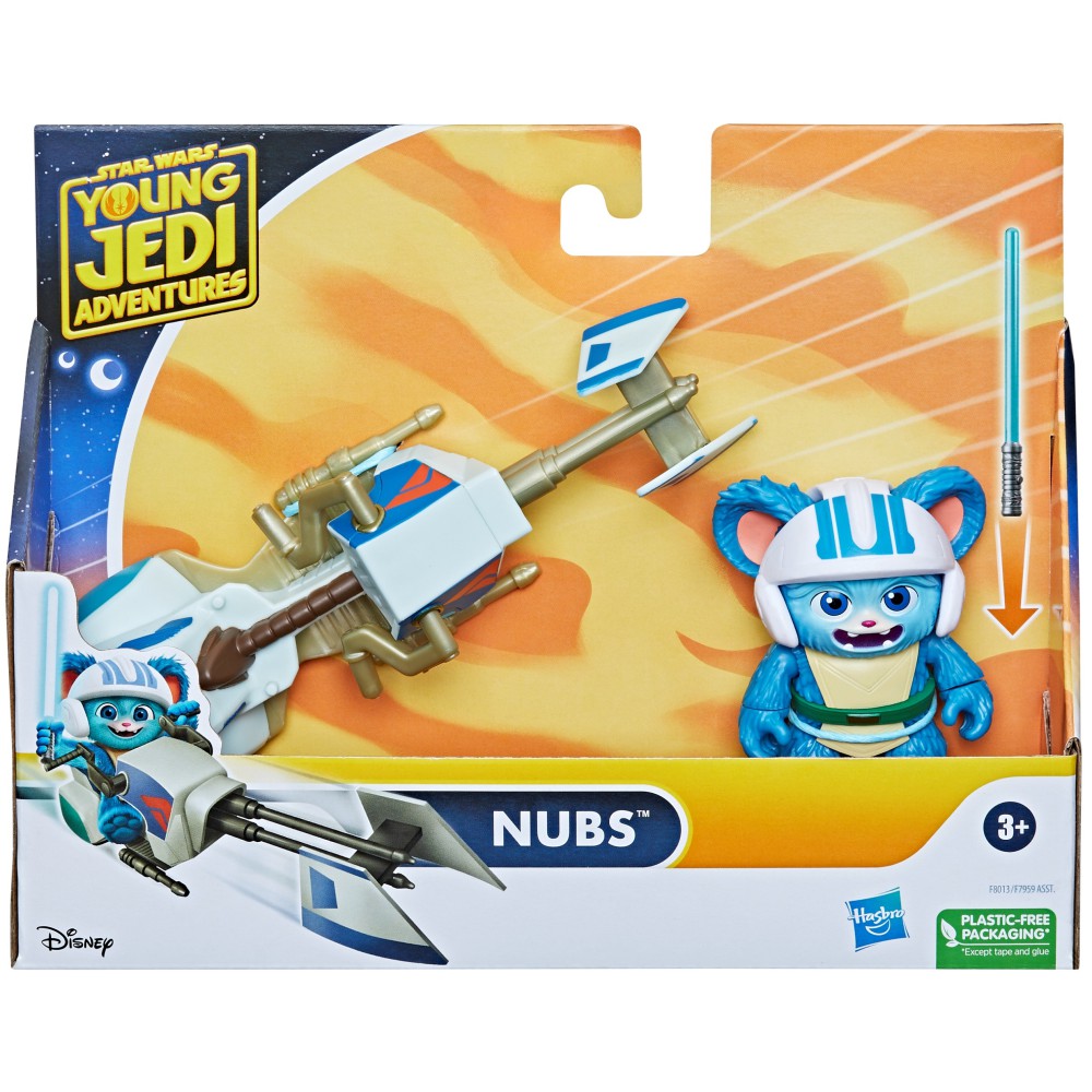 Hasbro Star Wars - Figurka akcji Nubs + śmigacz Przygody młodych Jedi F8013
