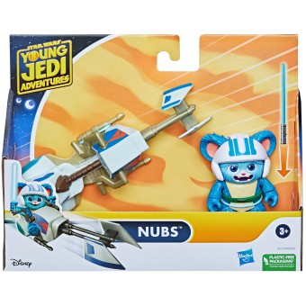 Hasbro Star Wars - Figurka akcji Nubs + śmigacz Przygody młodych Jedi F8013