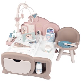 Smoby Baby Nurse - Elektroniczny Kącik Opiekunki + 19 akcesoriów 220379