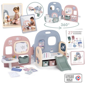 Smoby Baby Care - Kącik zabaw dla lalki + 27 akcesoriów 240307