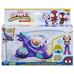 Hasbro Spidey Amazing Friends - Figurka superbohatera Ghost Spider + pojazd Glide Spinner F7254