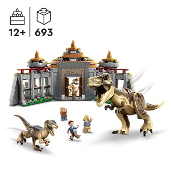 LEGO Jurassic World - Centrum dla odwiedzających: atak tyranozaura i raptora 76961