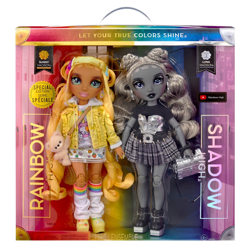 Rainbow High - Dwie modowe lalki Sunny i Luna 592778