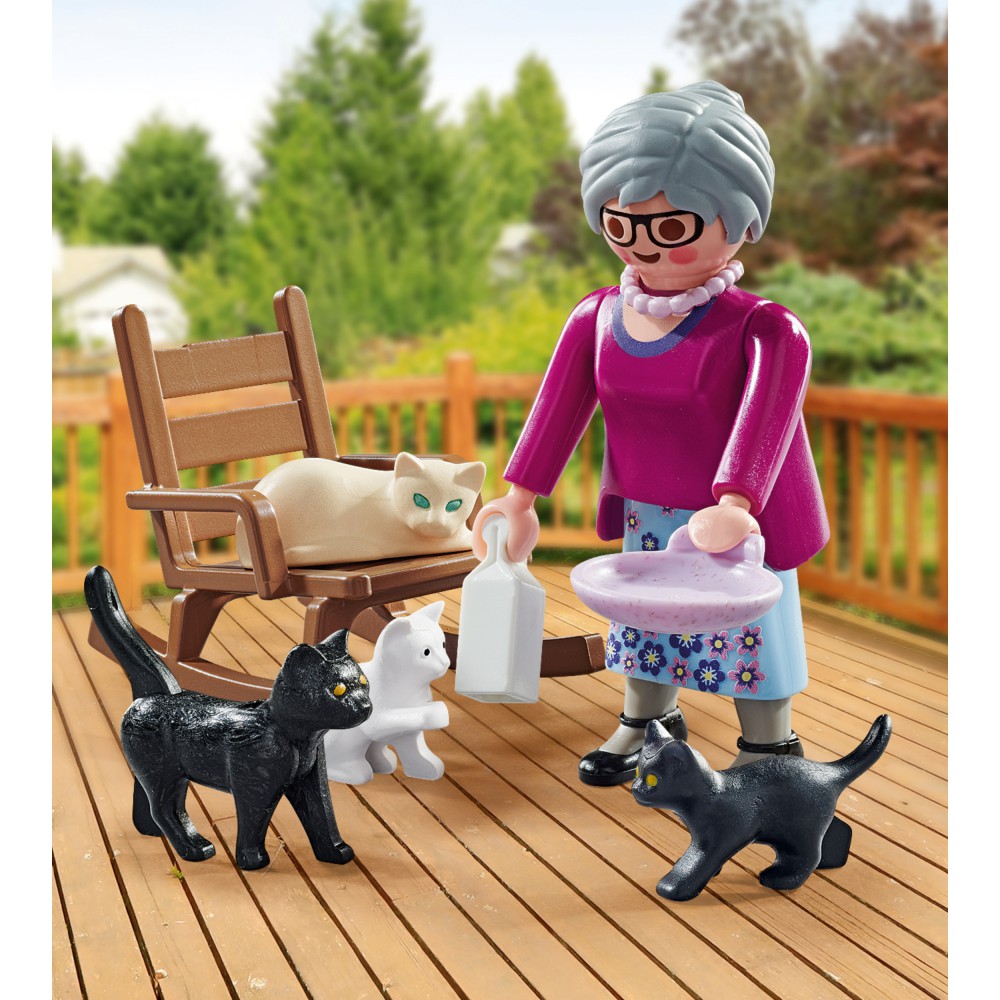 Playmobil - Babcia z kotkami 71172