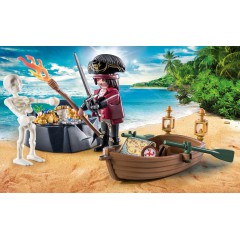 Playmobil - Pirat z łodzią 71254