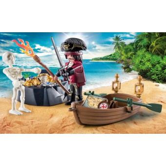 Playmobil - Pirat z łodzią 71254