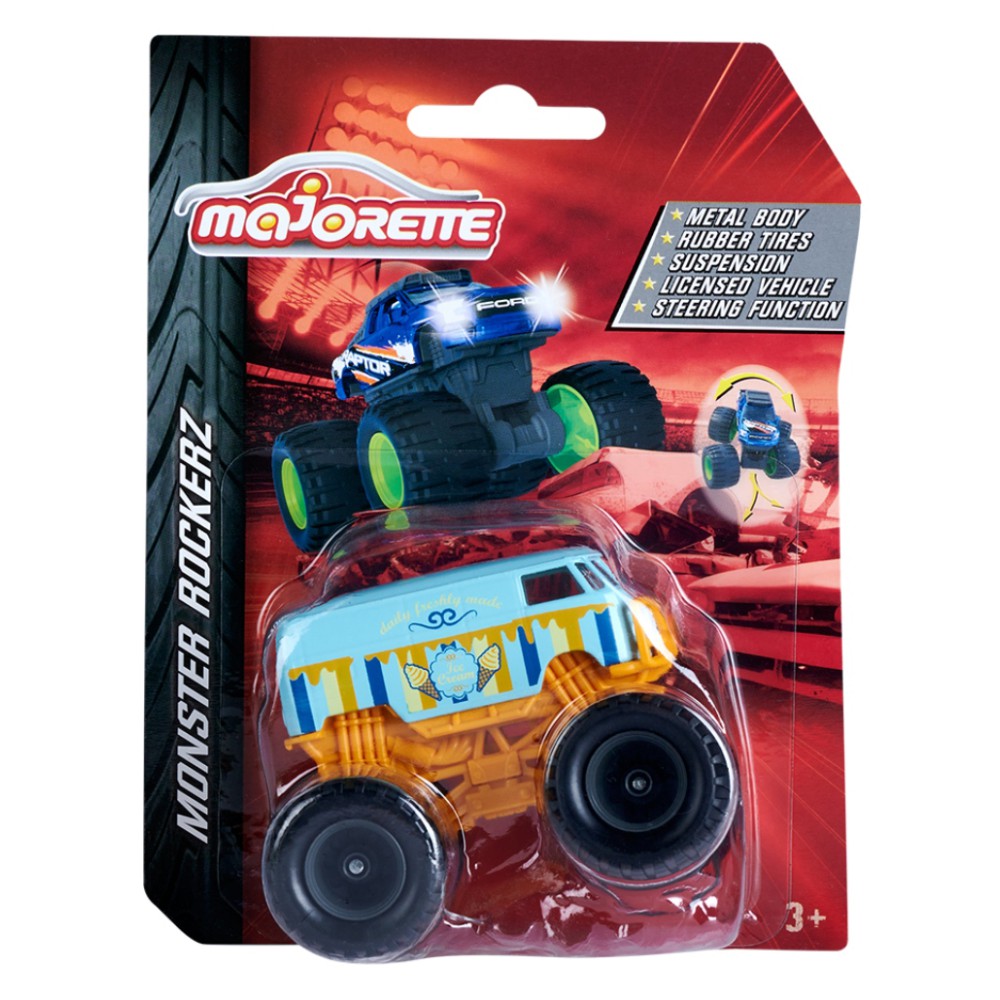 Majorette - Samochodzik Monster Rockerz 4x4 Auto z lodami 2057255
