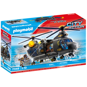 Playmobil - City Action Śmigłowiec ratunkowy jednostki specjalnej 71149