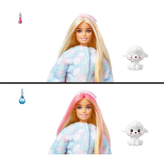 Barbie Cutie Reveal - Lalka Barbie Owieczka + zwierzątko HKR03