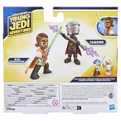 Hasbro Star Wars - Figurki akcji 2-Pak Pop-Up Lightsaber Duel Kai Brightstar i Taborr Przygody młodych Jedi F8007
