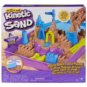 Kinetic Sand - Piasek kinetyczny Zamek na plaży Zestaw z piaskownicą 20143453
