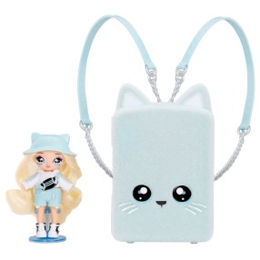 Na! Na! Na! Surprise - Błękitny plecak Khloe Kitty + lalka Mini Fashion 592341