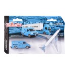Majorette - Metalowy samochód dostawczy Maersk + samolot Airbus 2057289 C