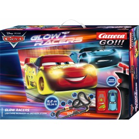 Carrera GO!!! - Tor samochodowy 6,2 m Disney Auta Glow Racers + 2 samochody 62559