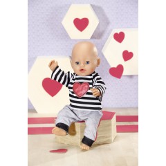 BABY born Dolly Moda - Strój sportowy w paski Dla lalki 43 cm 871249
