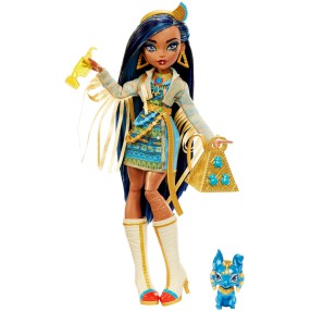 Monster High - Lalka podstawowa Cleo de Nile + zwierzątko HHK54