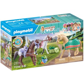 Playmobil - Horses of Waterfall 3 konie: Morgan, Quarter Horse i Angloar 71356
