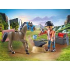 Playmobil - Horses of Waterfall Kowal Ben i koń Achilles 71357