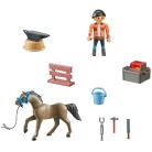 Playmobil - Horses of Waterfall Kowal Ben i koń Achilles 71357