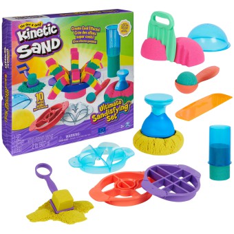 Kinetic Sand - Zestaw Ultimate Sandisfying z kolorowym piaskiem kinetycznym 20142634