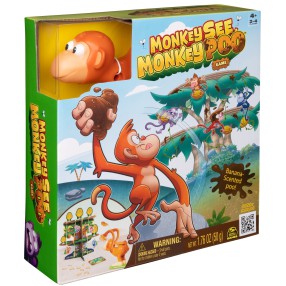 Spin Master - Monkey See Monkey Poo Rzucające małpki Gra zręcznościowa 20144698