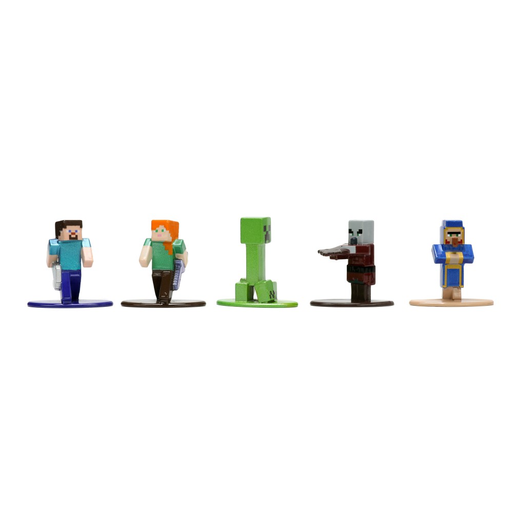 Jada Minecraft - Zestaw metalowych figurek kolekcjonerskich 18 szt. 3265008