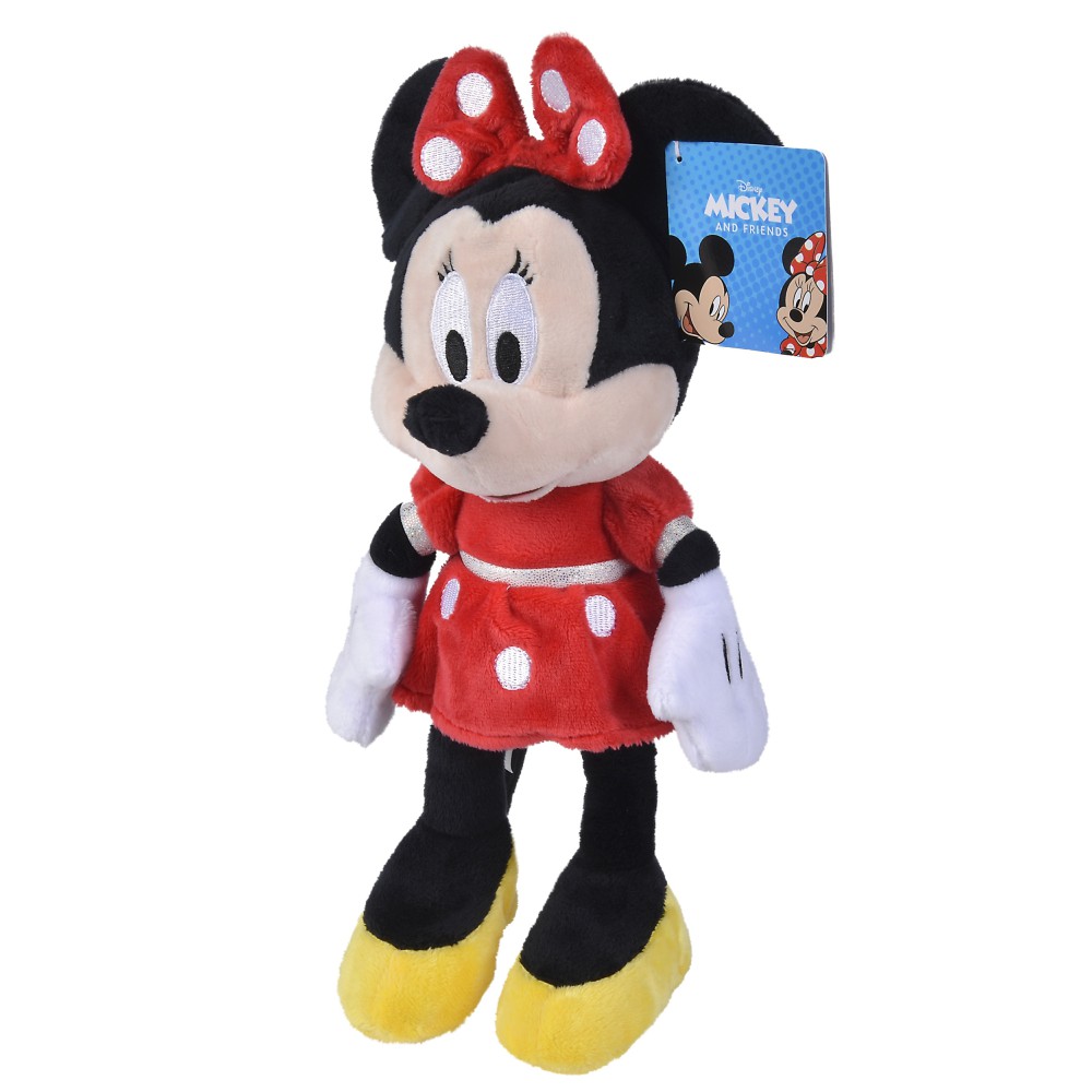 Simba Disney - Maskotka pluszowa Myszka Minnie 25 cm Czerwona 5870226