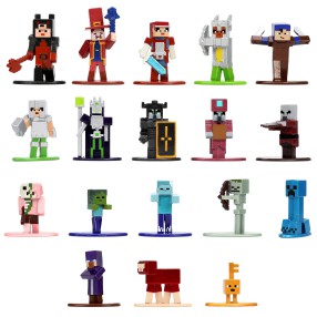 Jada Minecraft - Zestaw metalowych figurek kolekcjonerskich 18 szt. 3265007