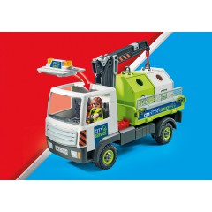 Playmobil - City Action Samochód ciężarowy z kontenerami na szkło 71431