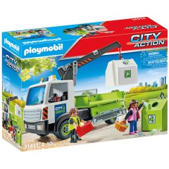 Playmobil - City Action Samochód ciężarowy z kontenerami na szkło 71431