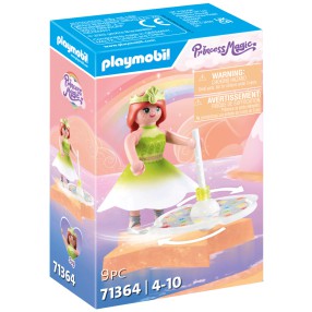 Playmobil - Princess Magic Niebiański tęczowy bączek z księżniczką 71364X