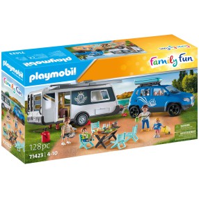 Playmobil - Family Fun Samochód z przyczepą kempingową 71423X