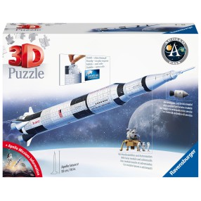 Ravensburger - Puzzle 3D Rakieta Apollo Saturn V 504 elem. 115457