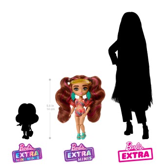 Barbie Extra Minis - Mała modna lalka w plażowym ubranku HPB18