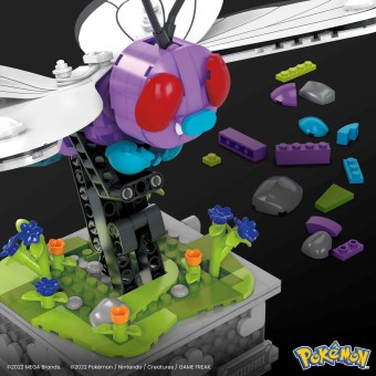 MEGA Pokemon - Kolekcjonerski Butterfree do zbudowania Klocki konstrukcyjne 582 elem. HKT22