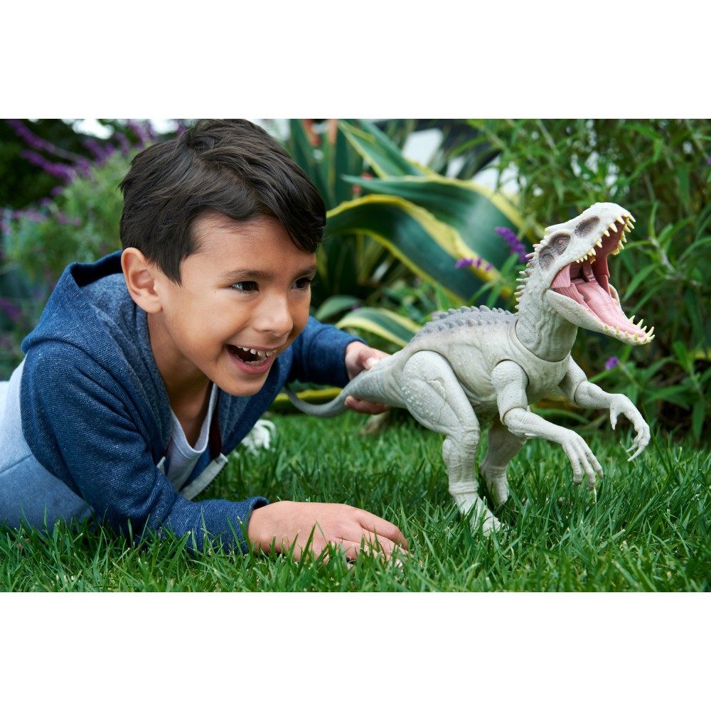 Jurassic World - Duży dinozaur Indominus Rex Atak z ukrycia HNT63