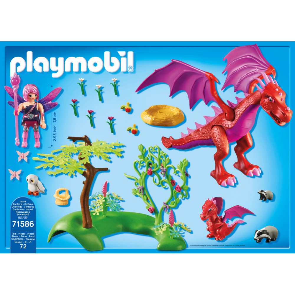 Playmobil - Fairies Smoczyca z młodym smokiem 71586