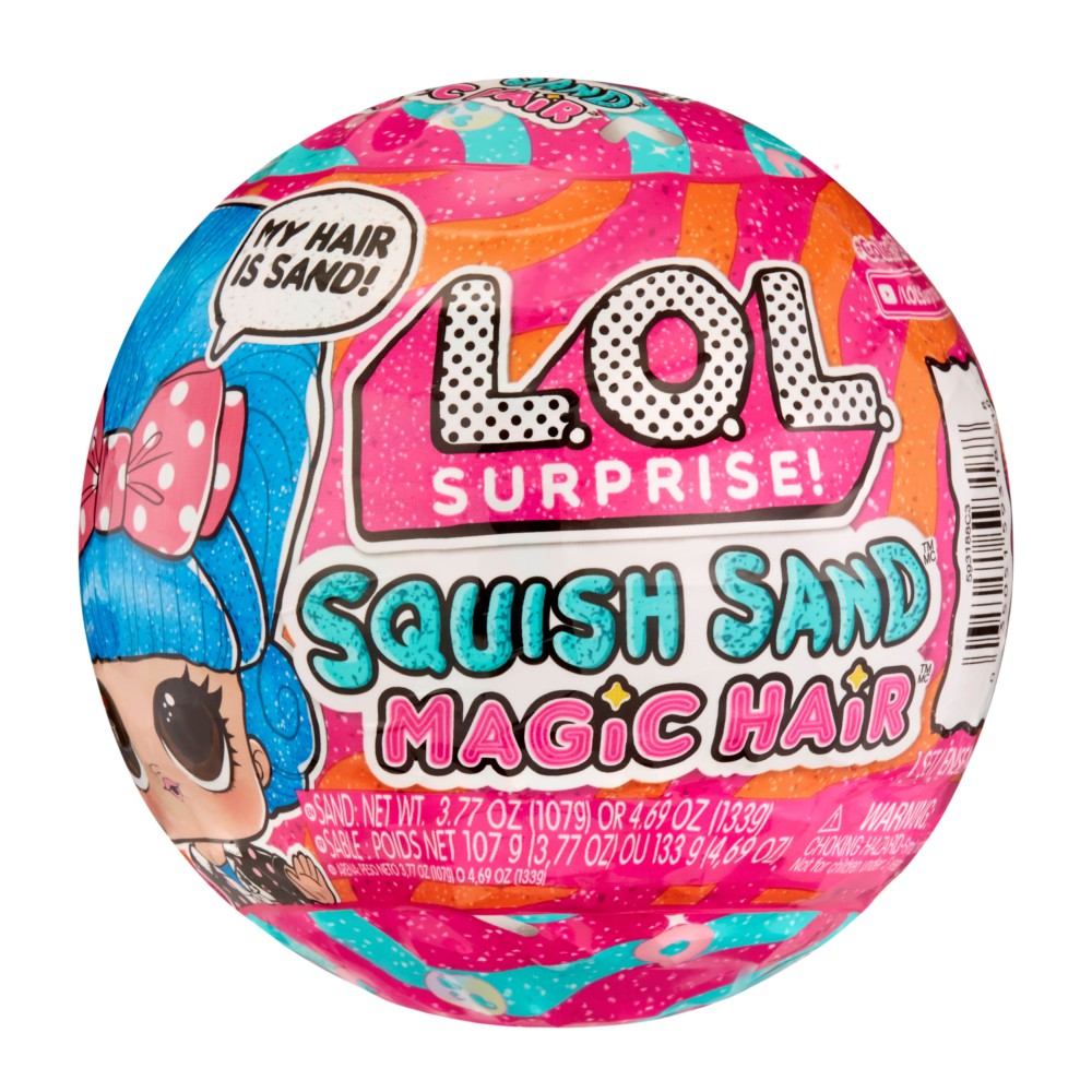 L.O.L. SURPRISE - Laleczka LOL w kuli niespodziance LOL Squish Sand Magic Hair 593188