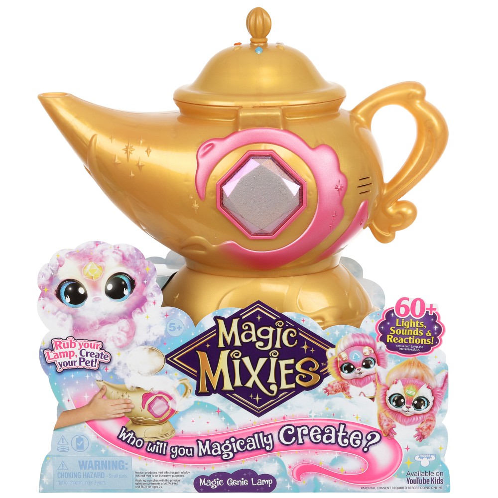 Magic Mixies - Lampa Dżina Interaktywny zwierzak Różowa MMM14834