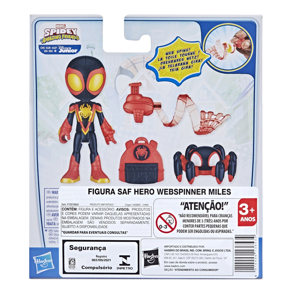 Hasbro Spidey Amazing Friends - Figurka superbohatera Miles Morales Web-Spinners F7257