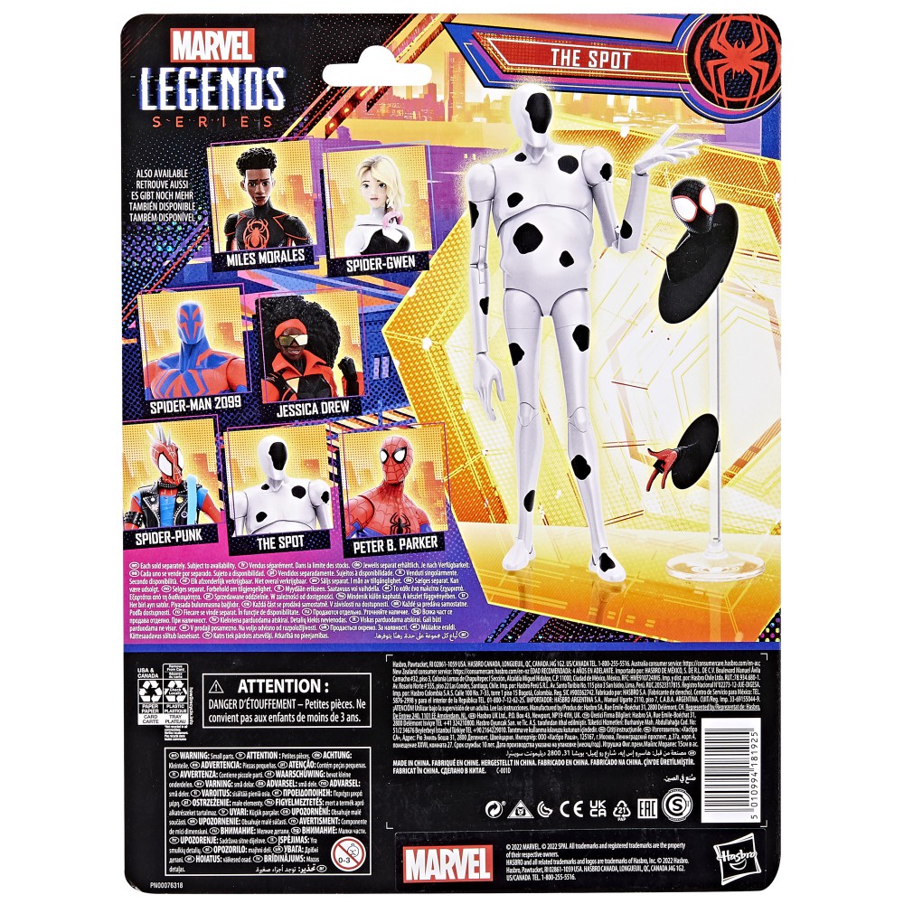 Hasbro Spider-Man - Figurka 15 cm Spot z serii Marvel Legends F3850