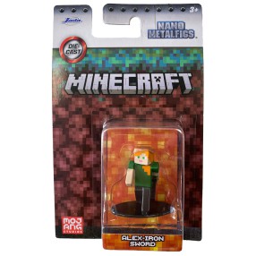 Jada Minecraft - Metalowa figurka kolekcjonerska Alex-Iron Sword 3261002 A