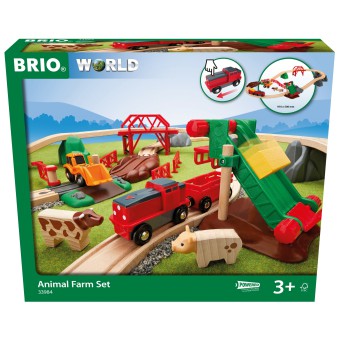 Brio - World Drewniana kolejka Farma Zestaw startowy 33984