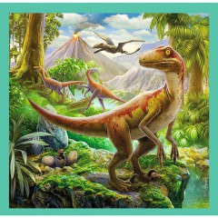 Trefl - Puzzle Niezwykły świat dinozaurów 3w1 106 elem. 34837