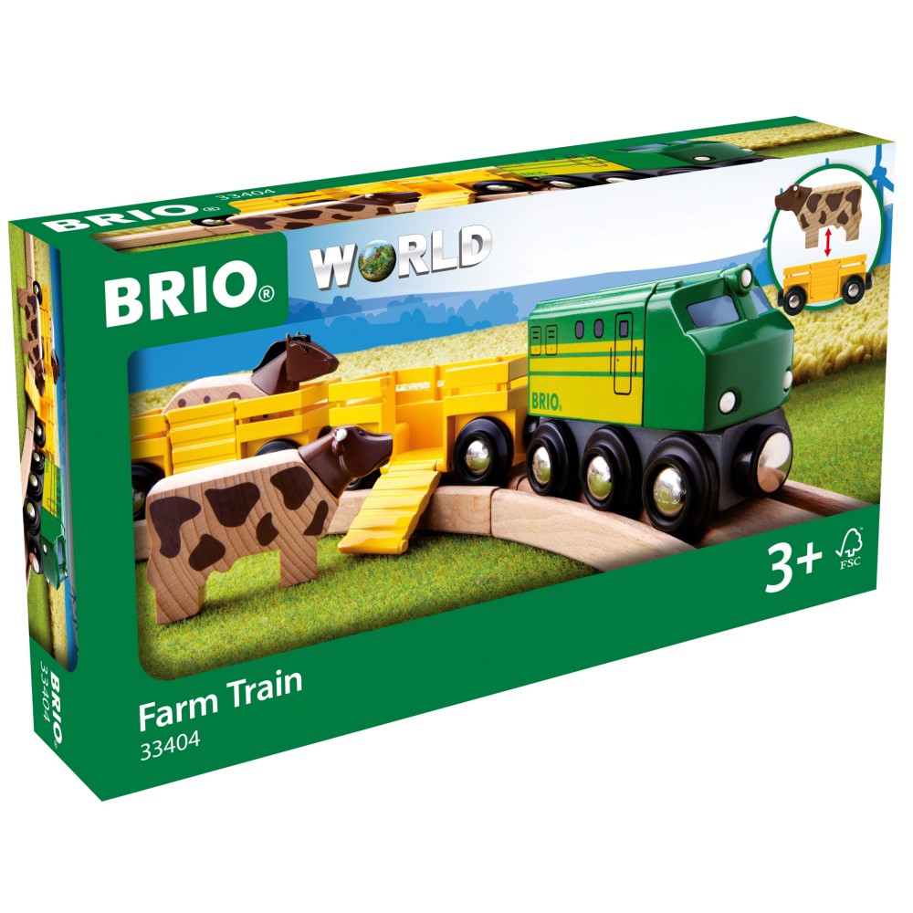 Brio - World Pociąg farmera ze zwierzątkami 33404