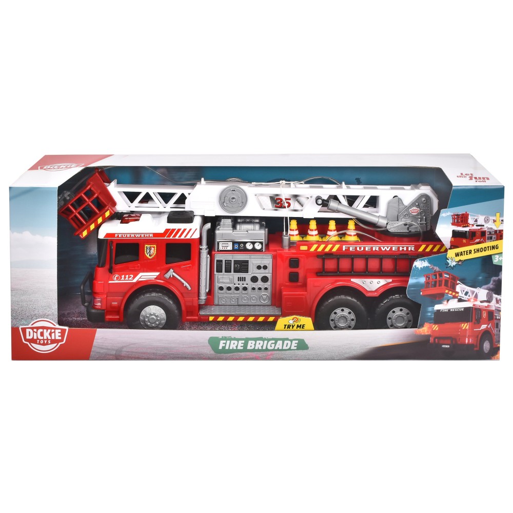 Dickie SOS - Duży wóz strażacki z armatką wodną 60 cm Światło i dźwięk 3719015